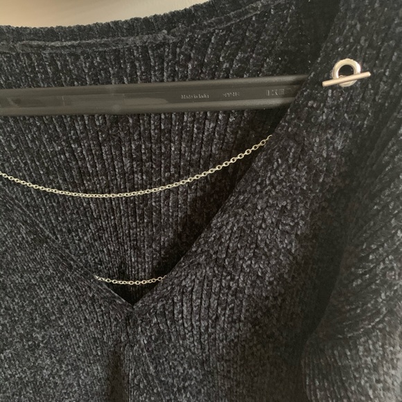 Chenille Black Sweater - Picture 3 of 4